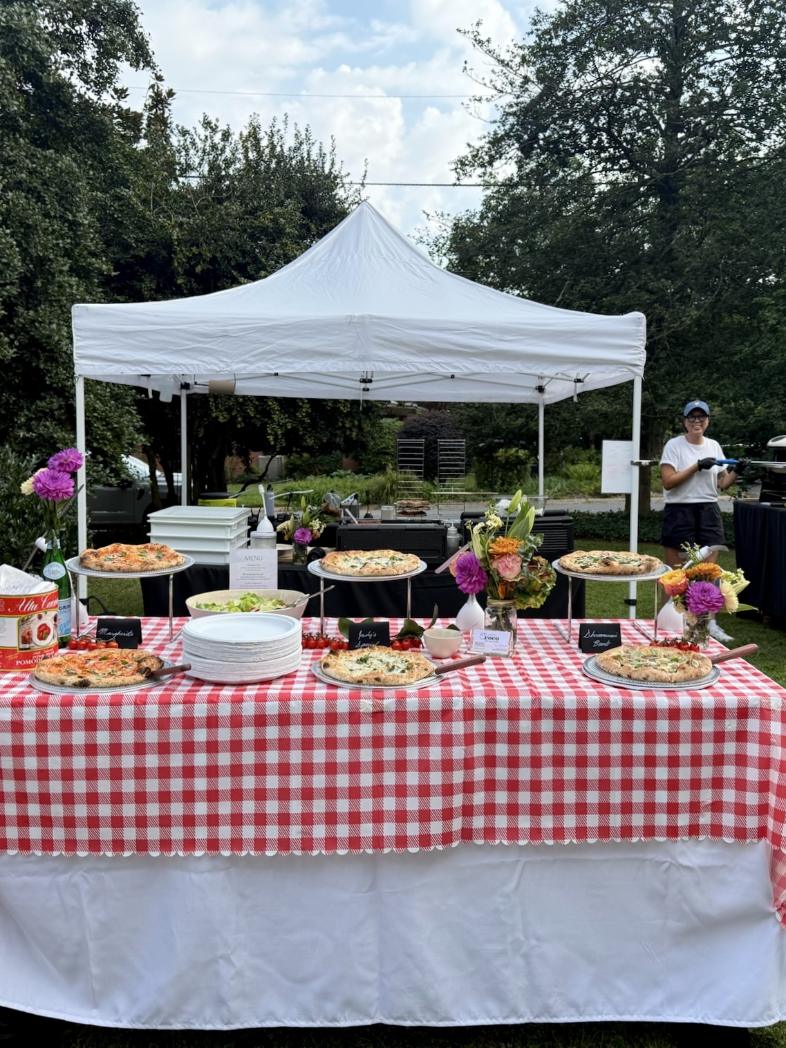 Pizzeria Coco mobile pizza catering setup dmv