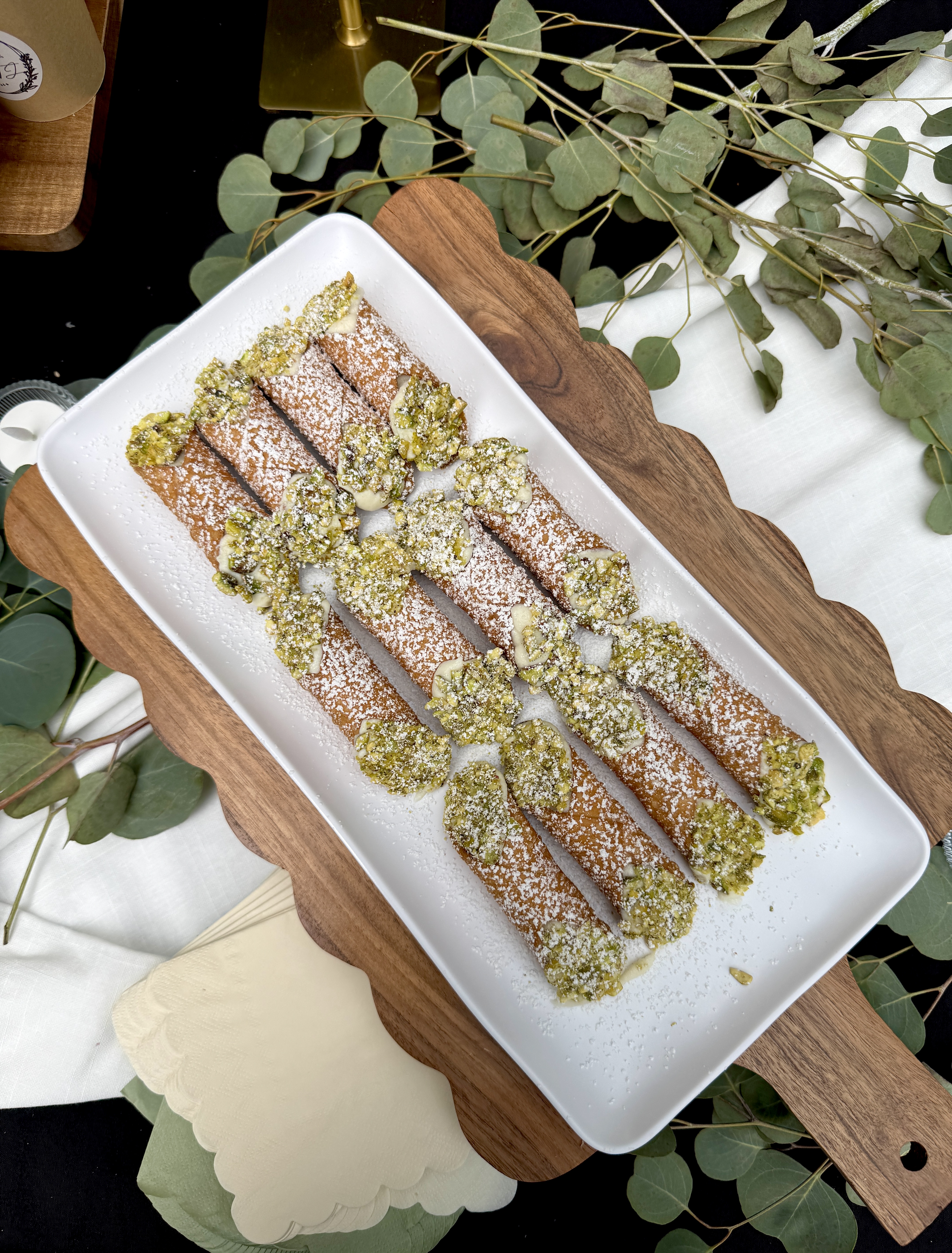 Pizzeria Coco pistachio cannoli at a brand activation event in the DMV (DC, Maryland, Northern Virginia)